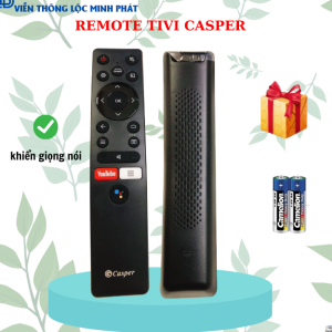 Remote điều khiển tivi Casper Điều Khiển TV Casper Internet Có Giọng Nói - Tặng kèm pin