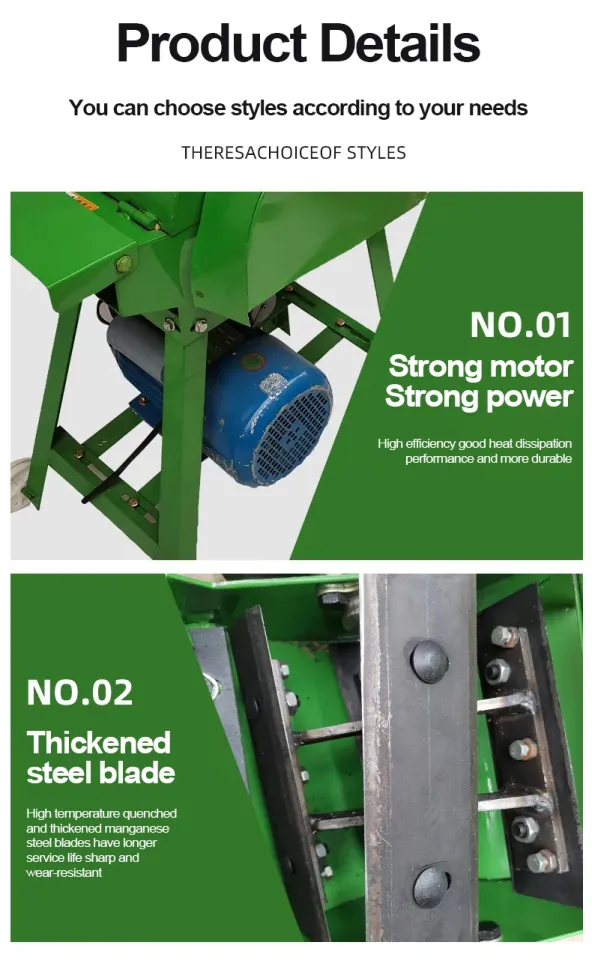 Shredder Forage Chopper Chaff Cutter Heavy Duty Silage Cutter