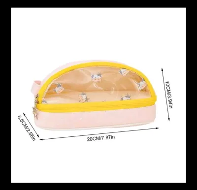 (A2800) TEMPAT PENSIL 2 SUSUN DOMPET MAKEUP SELETING MOTIF ANIMAL