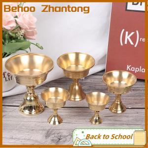 Behoo Multi-Size Golden Copper Alloy Candle Holder Candlestick Candelabrum Home Decor
