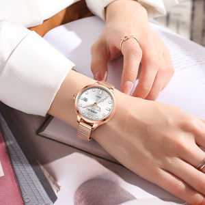 CRRJU Women Watch Fashion Waterproof Quartz Clock Ladies Daily Simple Stylish 2187