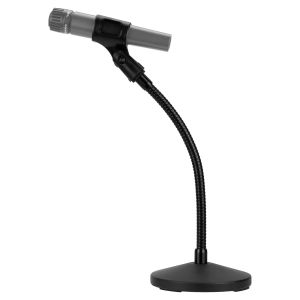 Geekria cổ ngỗng telescoping bàn chân đế micro với cánh tay linh hoạt bàn có thể điều chỉnh mic chủ với đế nặng tương thích với ATH atr2100 fifine k668