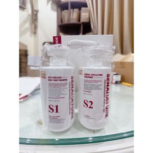 Cặp dầu gội xả senanature anti-hair loss beer yeast shampoo 500ml/1L - hạn 2028 Hàn Quốc IS85