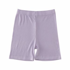 TUmama Mùa Hè Quần Short vải bông nhẹ cho trẻ em thiết kế gân thoáng khí Thắt lưng co giãn thoải mái hoàn hảo cho mặc giản dị