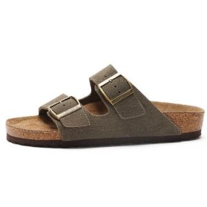 [Free Shipping] Plus-Size WomenS Flat Slippers Vintage Style With Belt Buckle In Stock