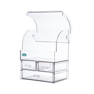 Kệ Mỹ Phẩm Để Bàn Việt Nhật 3639 Tủ Đựng Mỹ Phẩm Tủ Đựng Đồ Skincare Có Nắp Chống Bụi - TADAHOME