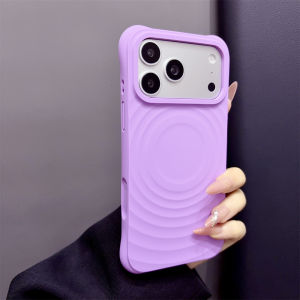 2026 Hot Sale Official Original Water Ripple Silicone Case For iPhone 17 Pro Max 17 for MagSafe Soft Protective Cover