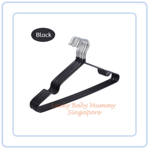 【Pure Care】 Extra Thick Stainless-Steel PVC Anti-Slip Metal Hanger Adult Kids Clothing Hanger #MULTI-PURPOSE