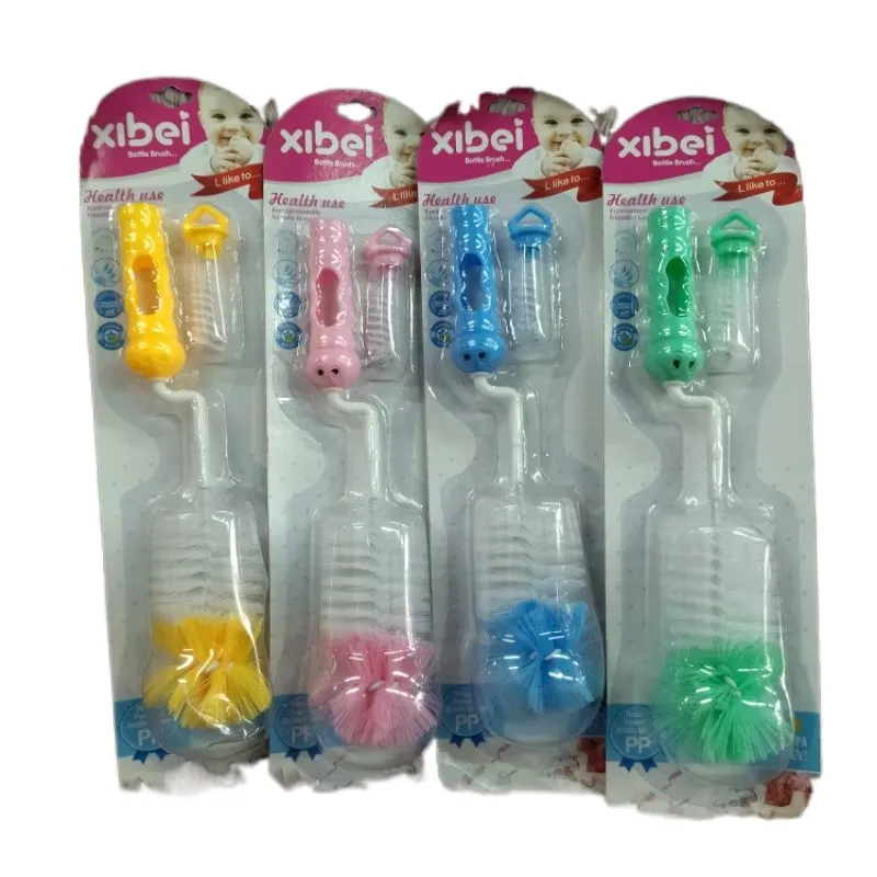 Baby Bottle Brush Cleaning Feeding Bottle Pacifier Brush NPS-01-03