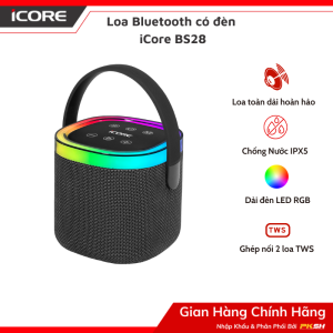 Loa Bluetooth iCore BS28 – Âm Thanh Mạnh Mẽ Thiết Kế Hiện Đại - Hàng chính hãng