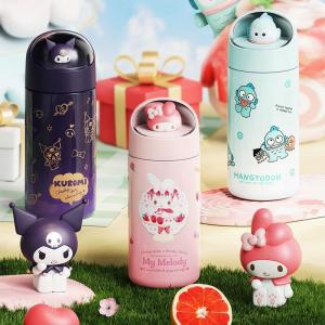 Christmas Gift Halloween Hot Sanrio Sus 316 350Ml Student Thermal Cup Kawaii Hello Kitty Cartoon Cute Portable Anti-Fall Child Water Cup Christmas Gift