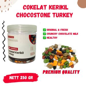 COKELAT KERIKIL 250gr Turki Coklat Batu Turkey Krikil Cokil Susu Choco Stone Chocolate Arab Dragees