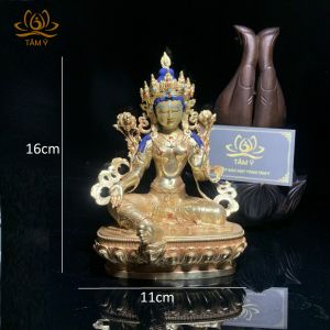 Tượng Phật Đức Tara Xanh Cao 16cm và 32cm Pháp Bảo Mật Tông Kim Cương Thừa