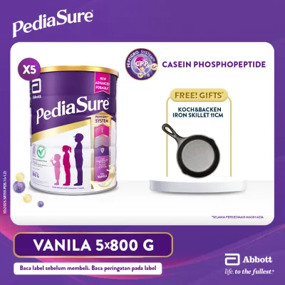 PediaSure Vanila (1-10th) 800gr x5 - Nutrisi Pertumbuhan