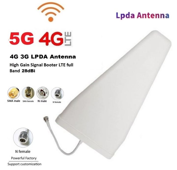 5G 4G LPDA Antenna 28dBi Full Band 690-3700MHz Outdoor Direct External ...