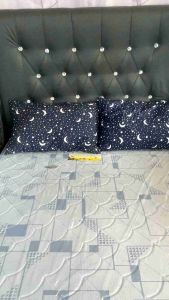 SCBC (DBS) (FREE ASSEMBLY) Padded bedframe Dove 48x75 (Double)