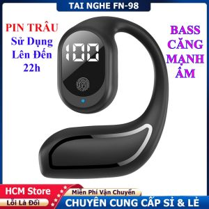 Tai Nghe Bluetooth 5.3 FN-98 PIN TRÂU Sử Dụng Lên Đến 20H Nghe Nhạc Bass Mạnh Ấm Đàm Thoại 2 Chiều