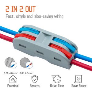 20pcs set Quick Wire Terminal Connector Universal Wiring Cable Out Wire Splitter Connector