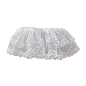 Stylish Toddler Skirt Stackable Lace Skirt with Double Layer Accent for 6M to 7 Years Girl Everyday Wear And Parties