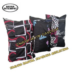 Sarung Bantal  Sambung Pakai Resleting Ukuran  Standard 48 x 68 cm