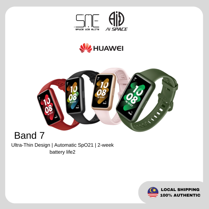 Huawei Band 7 Smartwatch, ultradun ontwerp, continue SpO2-bewaking, 14