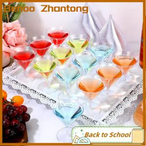Behoo 10Pcs Fashion Wine Party Champagne Cocktail Plastic Champagne Disposable Goblet Beer Whiskey Cups Party Tableware