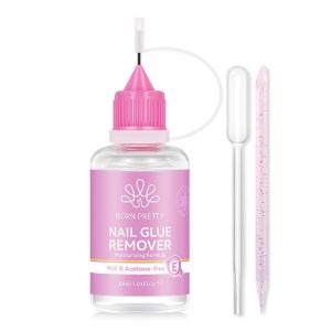 ZYJC 30ML Bottle Nail Glue Remover Liquid Easy Removal Precise Control Remover Easy to Use Nail Glue Remover for Fake Nail Tips