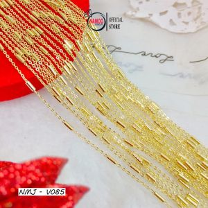 Dây Chuyền Thời Trang Nữ V085 Mạ Vàng Thiết Kế Lạ Mắt Bền Màu Siêu Xinh