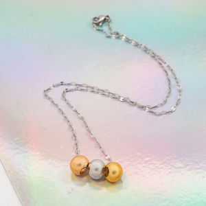 Hyl Jewelry 301N Kalung Titanium Wanita Karat Emas Silver Asli Panjang Muda Dan Anti Luntur