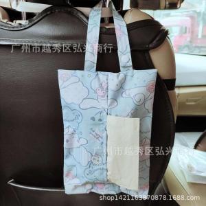 Christmas Gift Halloween Sanrio Toilet Paper Storage Bag Hello Kitty Kawaii Cartoon Storage Kitchen Car Mounted Toilet Suspension Type Sanitary Paper Bag