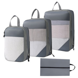 Compression Packing Cube 4PCS Set Portable Travel Storage Bag Luggage Suitcase Organizer Nylon Travel Bag Shoe Bag