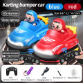 Two-pack parent-child remote control bumper car toy boys and girls birthday gift double battle running karting trolley. 