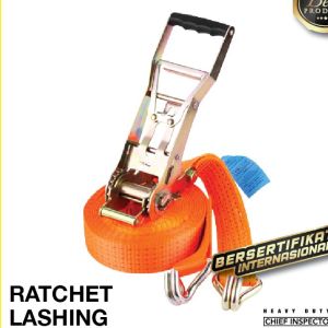 10 Ton Tali Kecepatan Ratchet Tie Down 5m 10m  12m Lashing Track Trek Belt Trackbelt Tali Pengikat Barang Truck