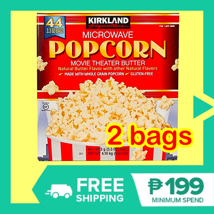 2 bags KIRKLAND Signature MICROWAVE POPCORN Kernels Movie Theatre