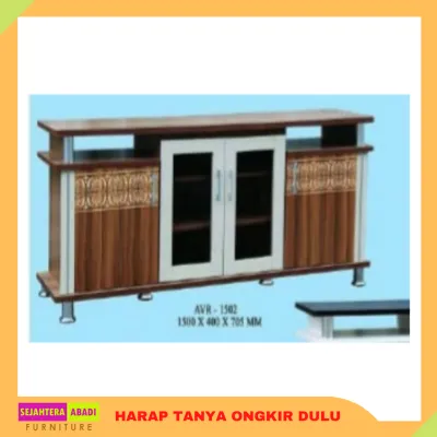 rak tv besar meja tv audio video rak bufet pendek mh1502 SALE