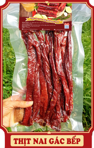 Thịt Nai Gác Bếp Mường Then Chính Hiệu Siêu Thơm Ngon Khô Nai Sấy Mè Chuẩn Vị Tây Bắc