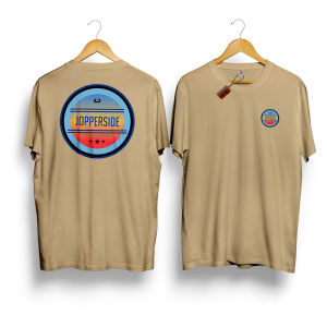 Jopperside kaos pria katun combed distro premium ts400 logo