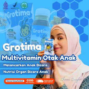 Grotima Vitamin Anak Terlambat Bicara / Vitamin Anak Telat Bicara / Vitamin Anak Speech Delay / Vitamin Anak Cepat Bicara