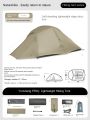 Naturehike CLOUD UP PRO Series Ultralight Camping Tent for 1 and 2 Person Portable Waterproof 20D Lightweight Nylon and 8 Series Aluminum Alloy Pole Outdoor Hiking Backpacking 4 Season Tent Nature Hike. 