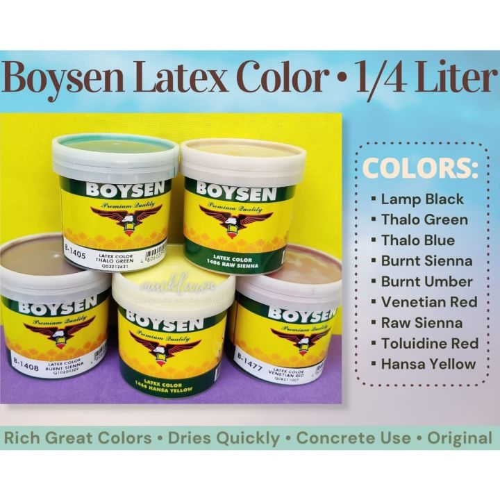 Boysen Latex Color 1/4 L Liter ️ Concrete Surfaces ️ Acrylic Based ️