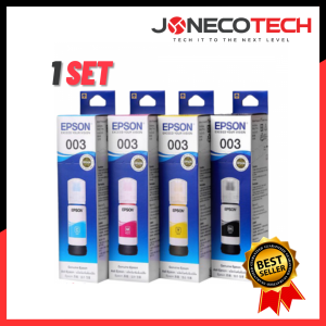1 SET EPSON 003 GENUINE INK T00V100 BLACK INK / EPSON T00V200 CYAN INK CART / T00V300 MAGENTA INK / T00V400 YELLOW INK