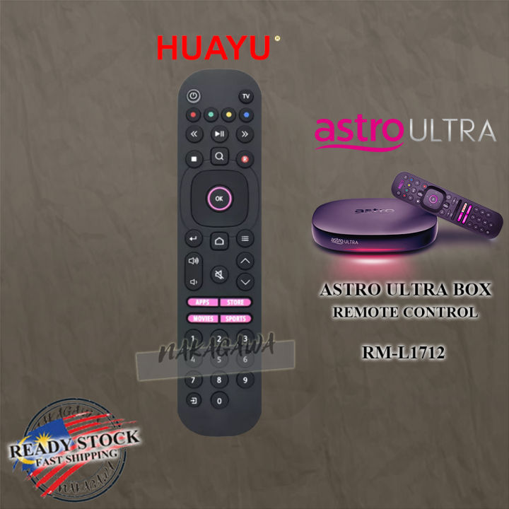 ASTRO ULTRA BOX REMOTE CONTROL NEW MODEL (ORIGINAL) NETFLIX / RM-L1712 ...
