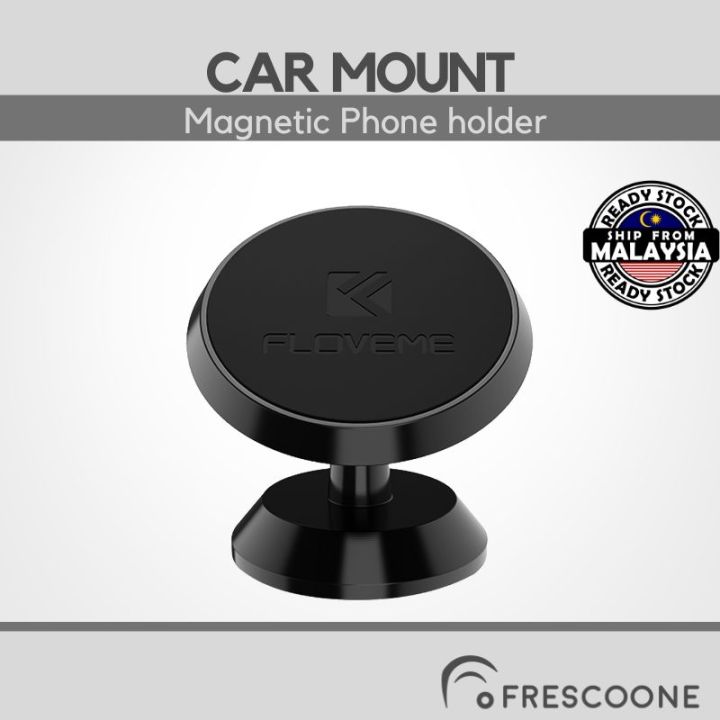 Floveme Magnetic Car Mount 360 Rotation Adjustable Dashboard Mobile 