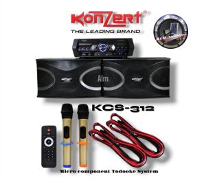 konzert KCS-312 Micro Component "TodoOke" System with USB/SD & Bluetooth - 3500W PMPO