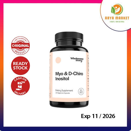 (ORIGINAL) Myo-Inositol & D-Chiro Inositol - 120 Kapsul - Wholesome Story - ORI EXP 11 / 2026