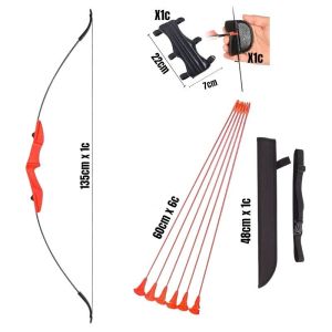 Bộ Cung Tên C135 Giải Trí Loại lớn 1.35m Kèm Phụ Kiện - Phù Hợp Tập Luyện Thi Đấu