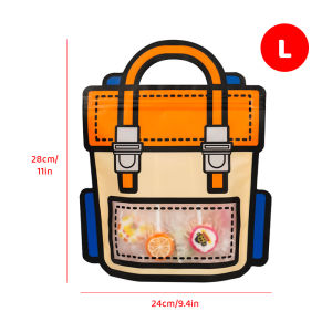 【1-3 Days Delivery】3D Backpack Shape Plastic Bag Seal Bag Reclosable Food Candy Storage Gifts Packaging Bags For Kid