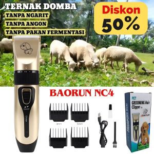 MEGA BAORUN MESIN ALAT CUKUR BULU DOMBA KAMBING KUCING ANJING HEWAN PELIHARAAN CAS SUPER TAJAM -NC4