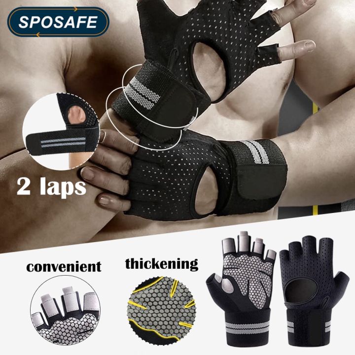 New 1 Pair Weight Lifting Training Gloves Women Men Fitness Sports Bod –  Ammpoure Wellbeing