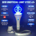 SB19 merchandise official light stick v3+ Blue LED (fast flash, slow flash, steady) acrylic rotating 360 degrees with box and freebies glow stick light stick for concert /kpop lightstick. 